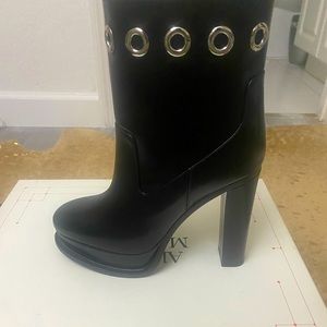 New Alexander McQueen Ankle 130mm platform sole Eyelet Ankle boots
